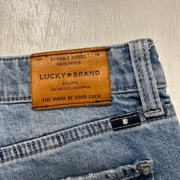 Lucky Brand Sienna Slim Boyfriend Jeans Size 6 / 28 Distressed Mid Rise Stretch - Picture 10 of 10